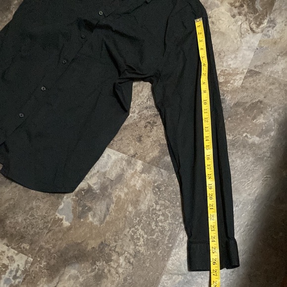 NWOT - Men’s Express 1MX Extra Slim Fit Button Up Shirt (L) Black - Picture 8 of 8